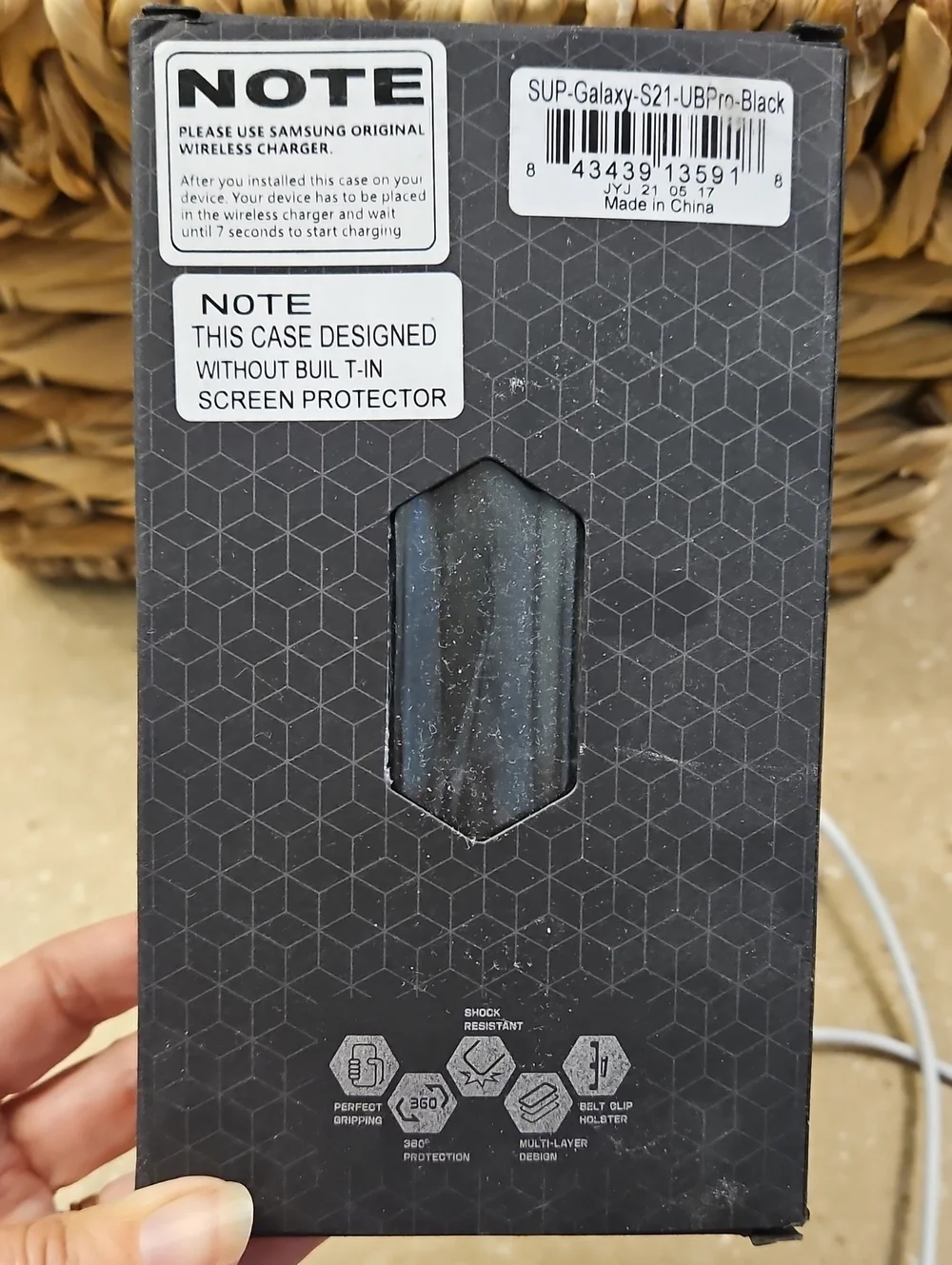 Samsung Galaxy S21 Phone Case - Black, New In Package